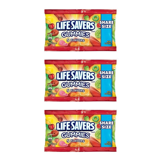 Life Savers Gummies 5 Flavors Share Size 4.2oz — 3-Pack