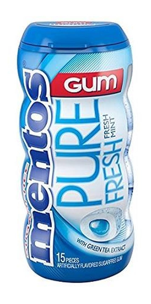 Mentos Pure Fresh Fresh Mint Sugar-Free Gum 15pc Bottles (1.06oz) — pack