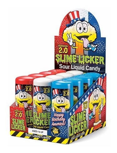 Slime Licker 2.0 Sour Red White Blue 2oz — Box of 12