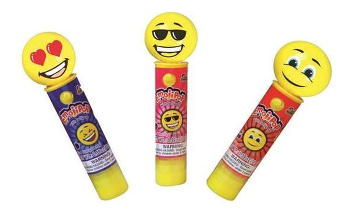 Kidsmania Emoji Pop Lollipop 0.39oz — Box of 12