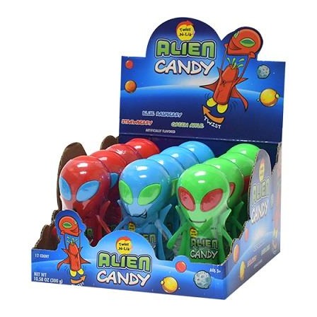 Kidsmania Alien Candy Twist-N-Lik 0.8oz — Box of 12