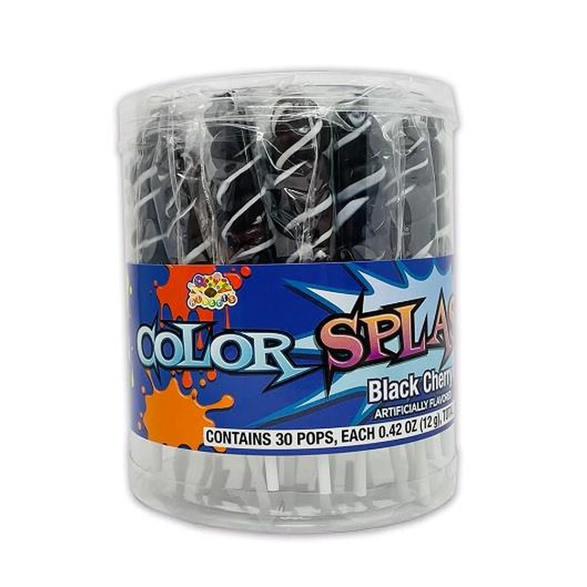 Color Splash Pops Black Cherry 0.42oz 30ct Tub — full package