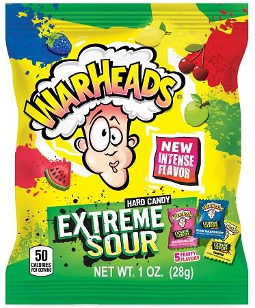 Warheads Extreme Sour Hard Candy 1oz 12ct Box — box