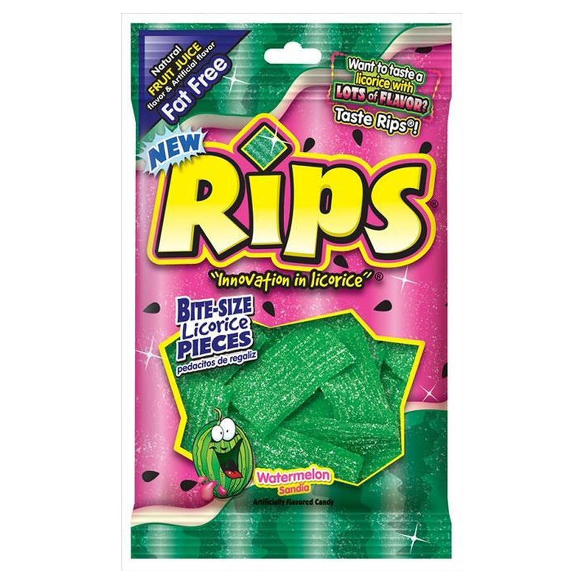 Rips Bites Watermelon 4oz Peg Bag pack — full package