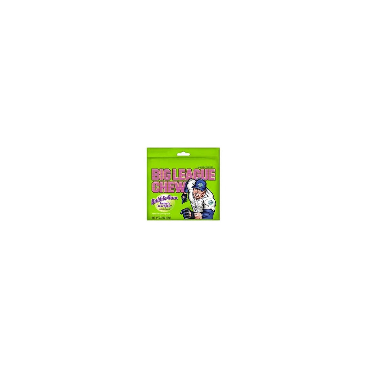 Big League Chew Sour Apple 2.12oz pack — full package