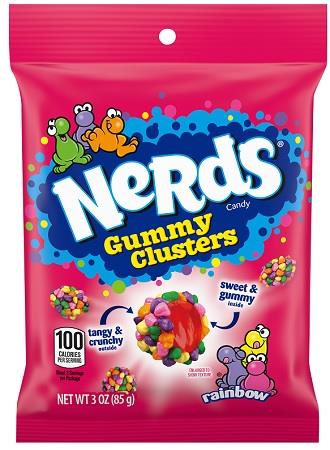 Nerds Gummy Clusters 3oz Peg Bags — pack