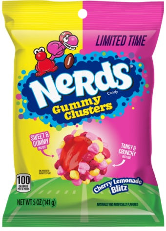Nerds Gummy Clusters Cherry Lemonade Blitz 5oz Peg Bags — pack