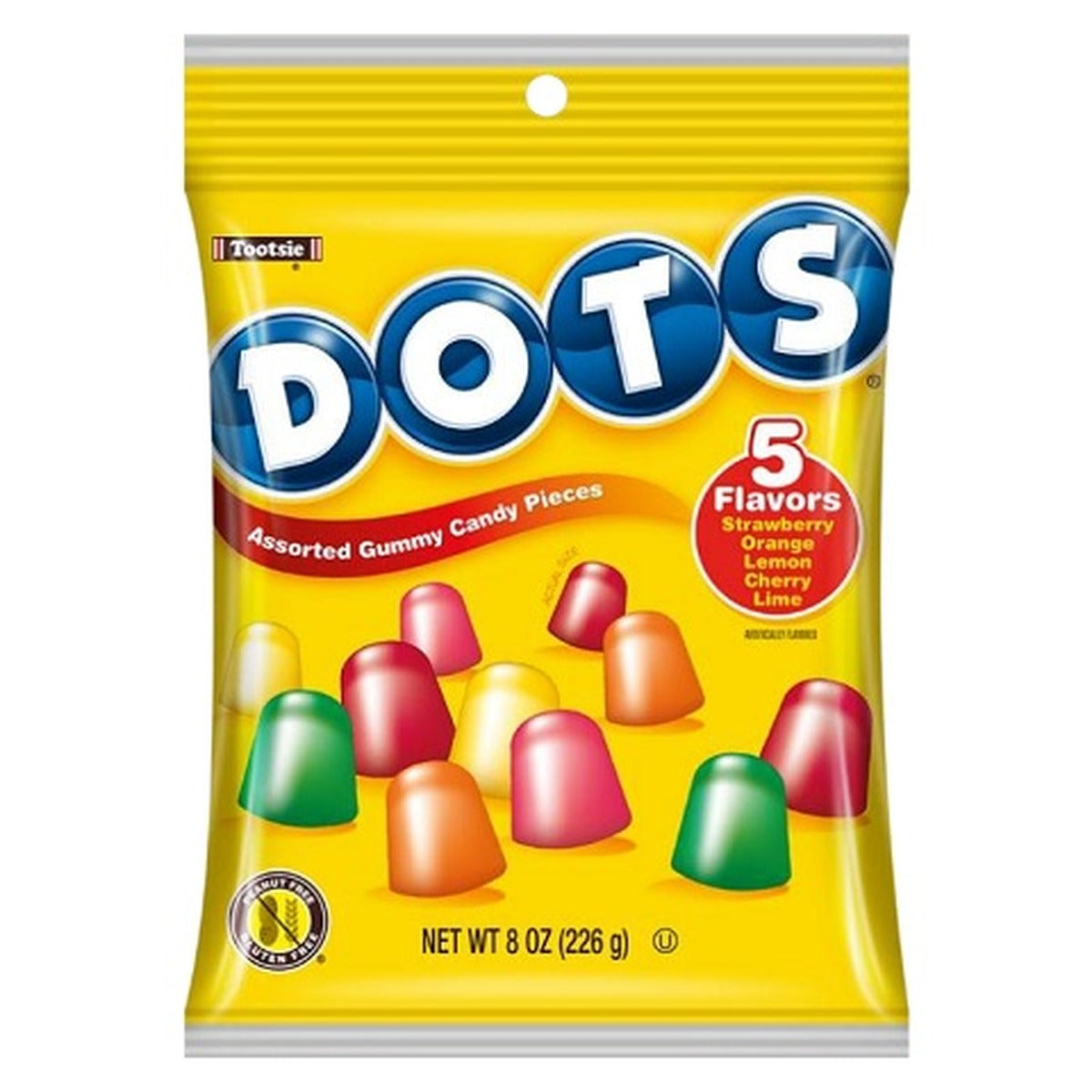 Dots Peg Bag 8oz pack — full package