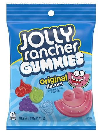 Jolly Rancher Gummies Original 7oz Peg Bags — pack