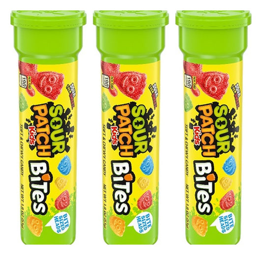 Sour Patch Kids Bites Tube 1.8oz — 3-Pack