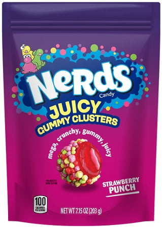 Nerds Juicy Gummy Clusters Strawberry Punch 7.15oz Bags — pack