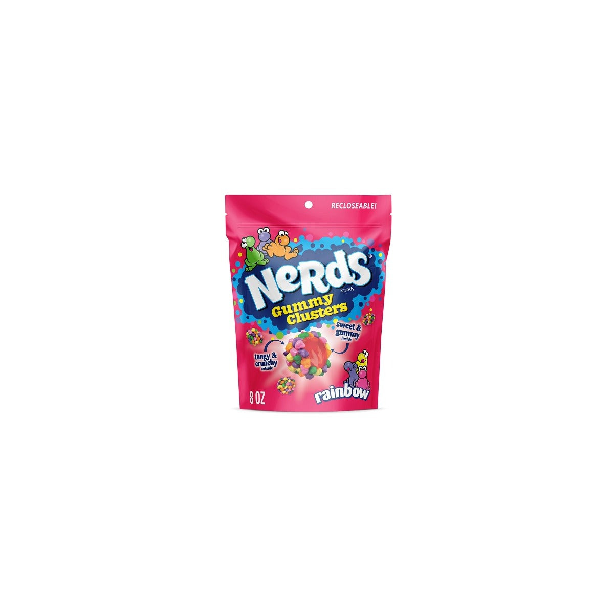 Nerds Gummy Clusters Rainbow 8oz pack — full package