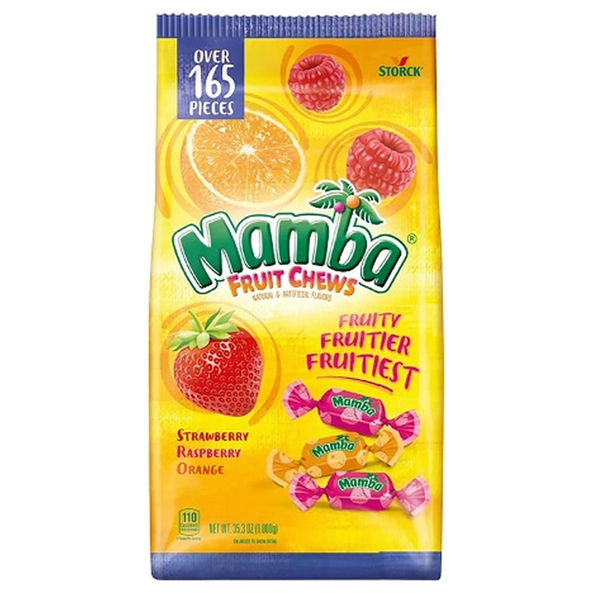Mamba Fruit Chews 10¢ 35.5oz Bag — full package