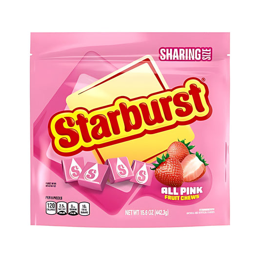 Starburst All Pink Fruit Chews 15.6oz pack — full package