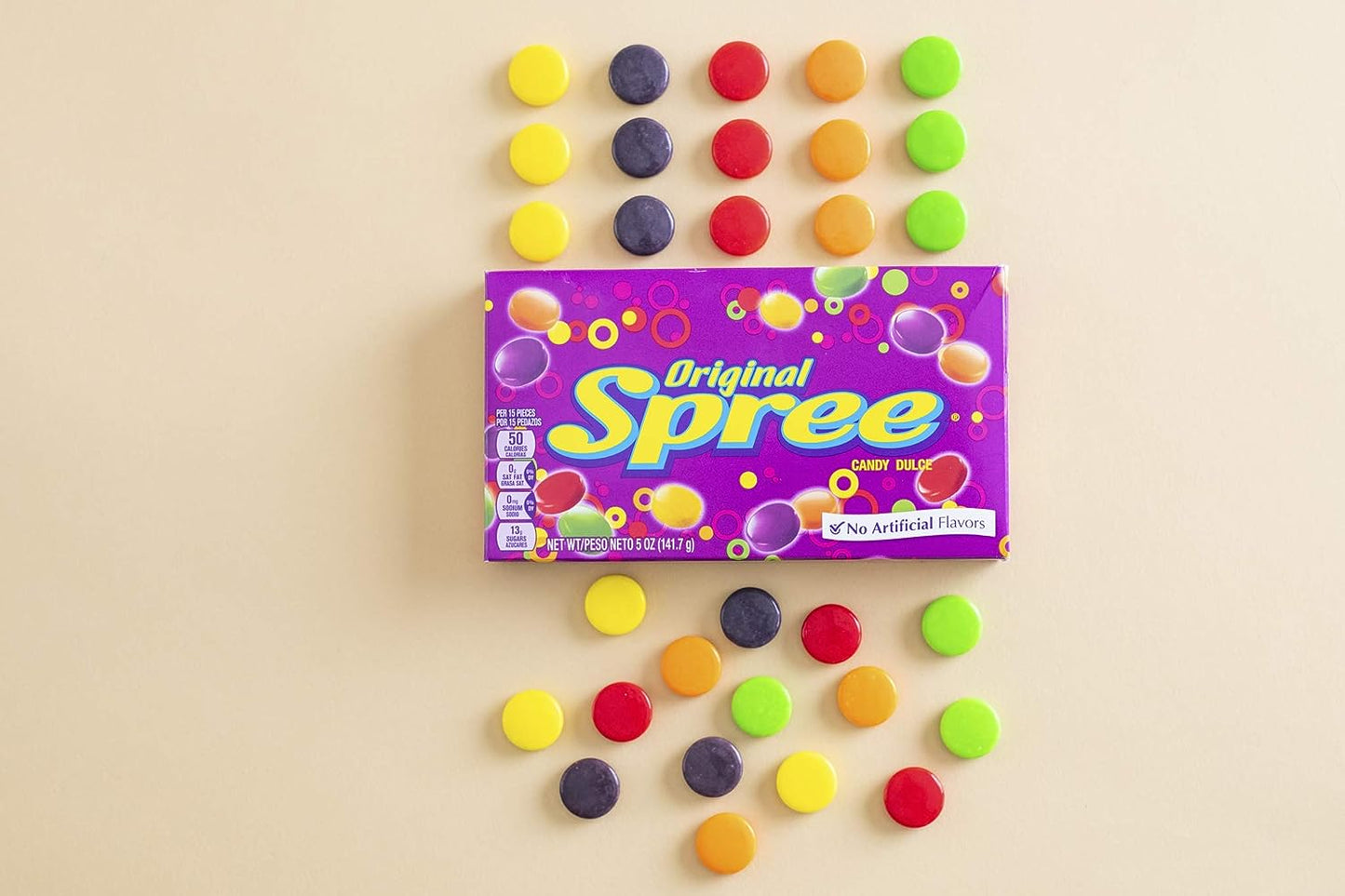 Spree Original Candy, 5 Ounce Movie Theater Candy Box (Pack of 12)