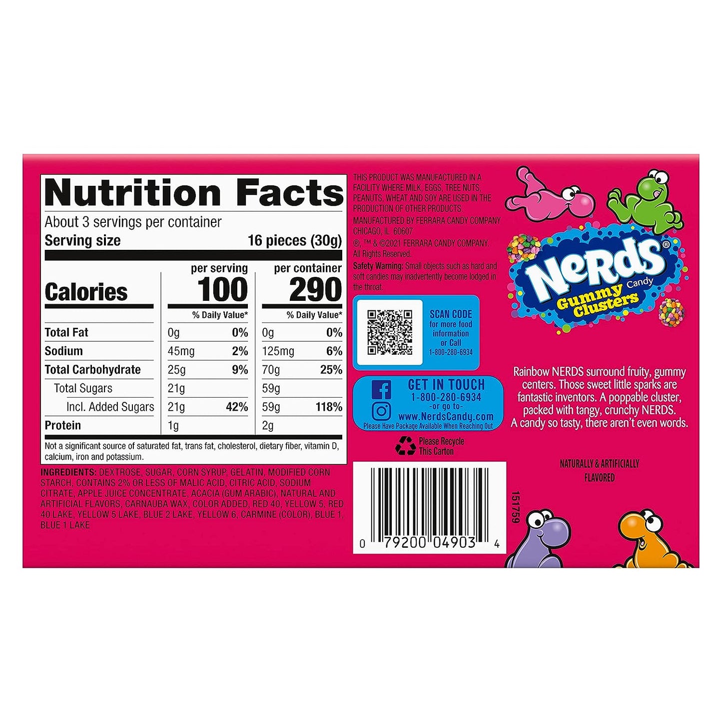 Nerds Gummy Clusters Candy