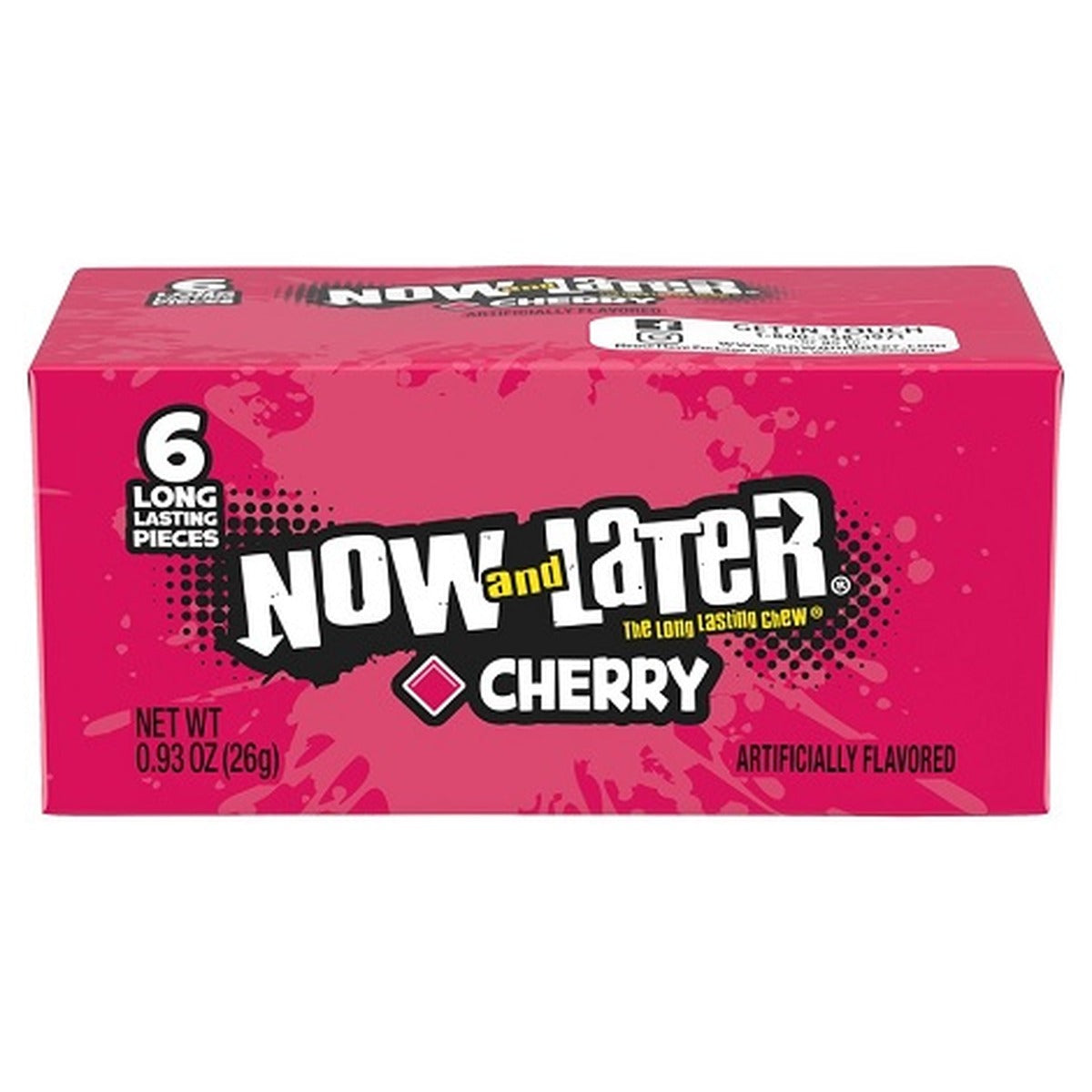 Now & Later Cherry 0.93oz Box of 24 — full package