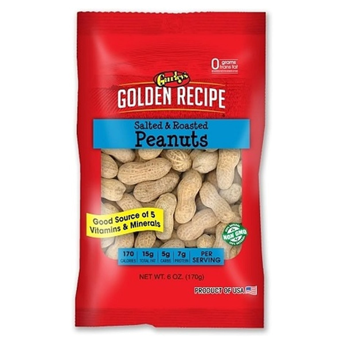 Gurley's Peanuts In Shell Salted Roasted 6oz 12ct pack — full package