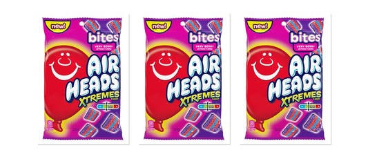 Airheads Xtremes Bites Very Berry 6oz Peg Bag 3-Pack