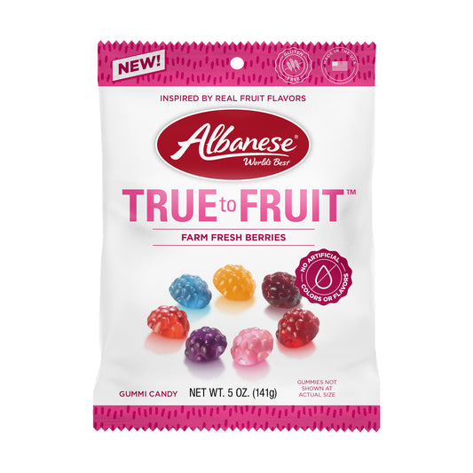 Albanese True to Fruit Farm Fresh Berries 5oz Peg Bags