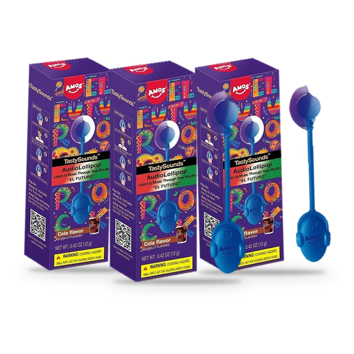 Amos TastySounds Audio Lollipop Cola Sugar-Free 0.42oz