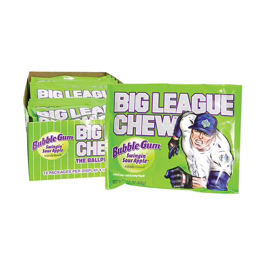 Big League Chew Sour Apple 2.12oz — box