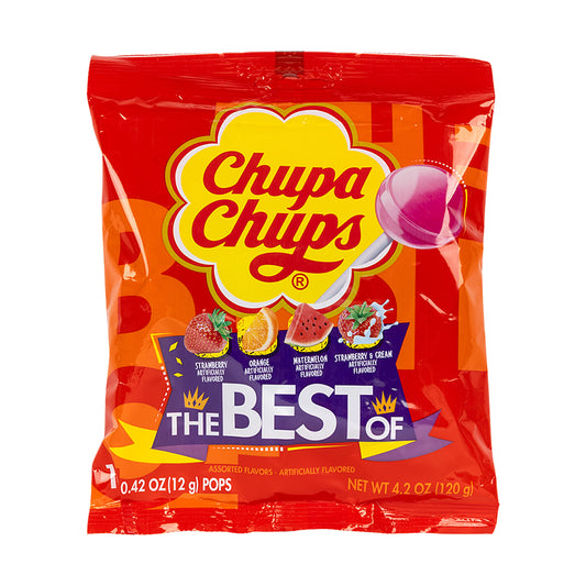 Chupa Chups Best Of 10-Count 4.2oz Peg Bag single