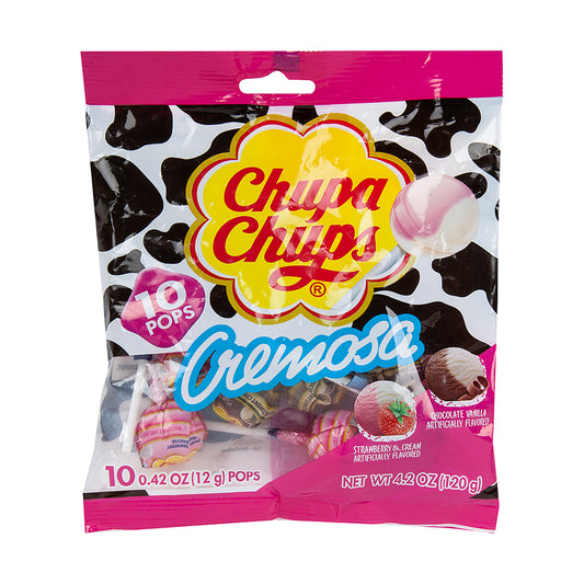Chupa Chups Cremosa 10-Count 4.2oz Peg Bag single
