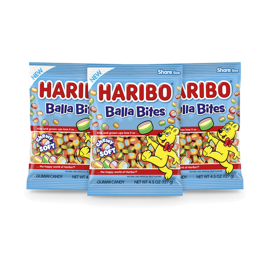 Haribo Balla Bites 4.5oz Peg Bag 3-pack