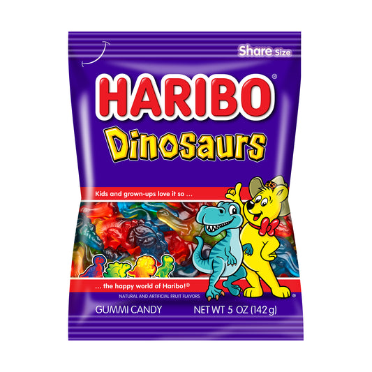 Haribo Dinosaurs 5oz Peg Bag