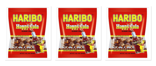 Haribo Happy Cola 5oz Peg Bag 3-Pack