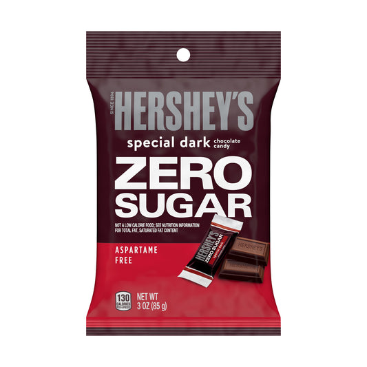 Hershey's SPECIAL DARK Zero Sugar Chocolate Candy 3oz Bags