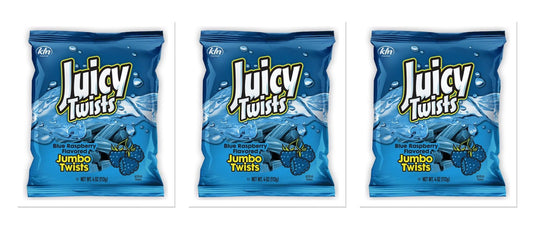 Juicy Twists Blue Raspberry 4oz Peg Bag 3-Pack