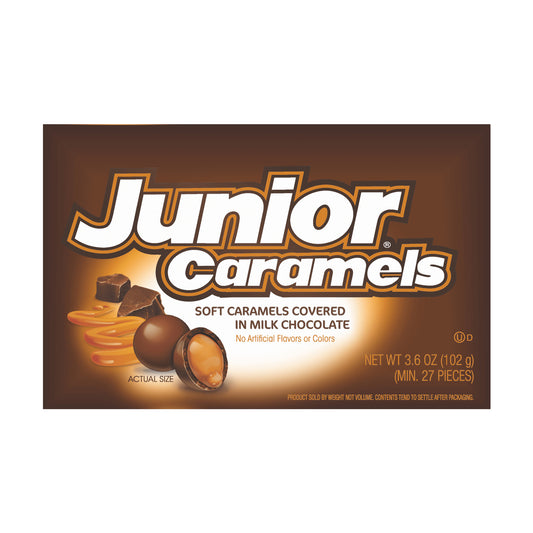 Junior Mints Junior Caramels 3.6oz Theater Box