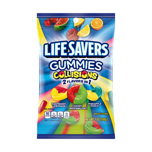 Life Savers Gummies Collisions 7oz Peg Bag