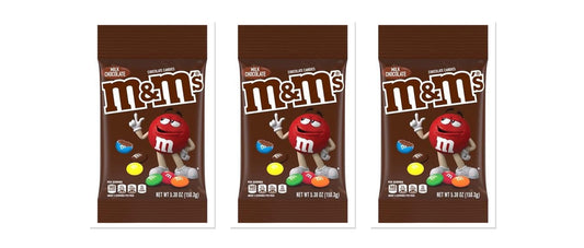 M&M's Milk Chocolate 5.3oz Peg Bag 3-Pack