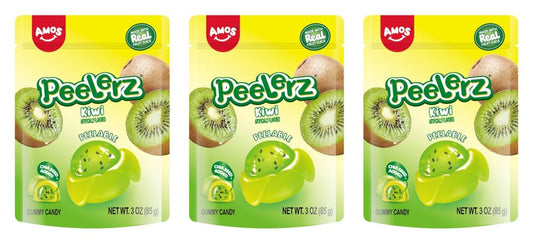 Peelerz Gummy Kiwi 3oz Peg Bags — 3-Pack