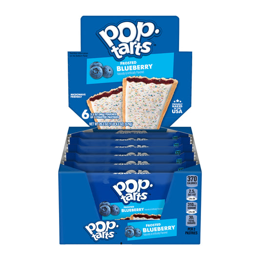 Pop-Tarts Frosted Blueberry 3.67oz pack — full package