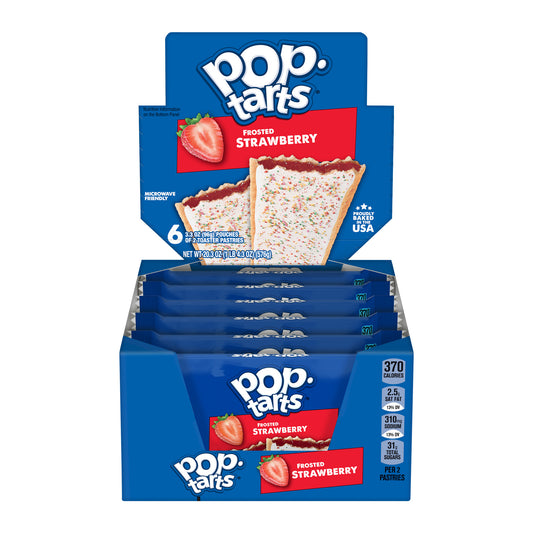 Pop-Tarts Frosted Strawberry 3.67oz pack — full package