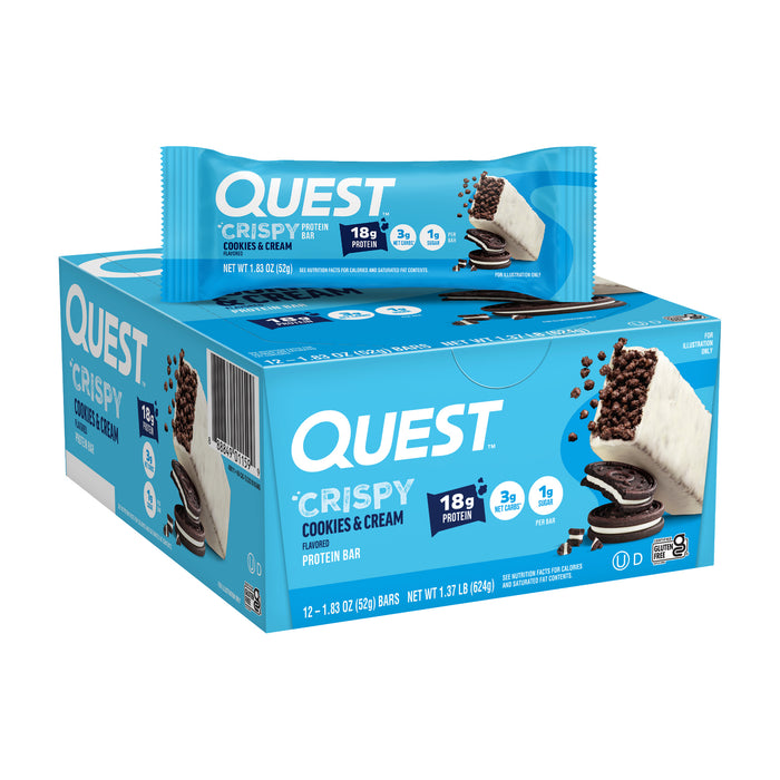 Quest Bar Crispy Cookies & Cream 1.83oz 12ct