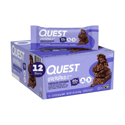 Quest Bar Overload Chocolate Explosion 2.15oz 12ct box