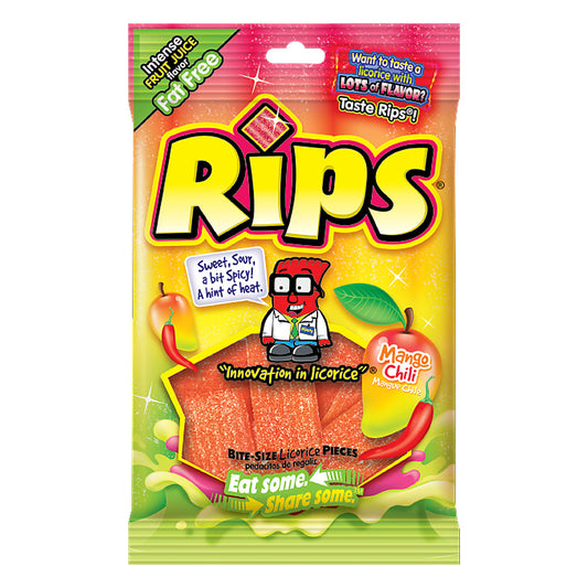Rips Bites Mango Chili 4oz Peg Bag