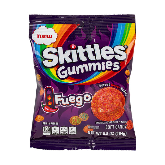 Skittles Gummies Fuego Peg Bag 5.8oz single
