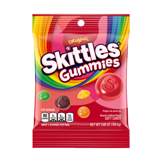 Skittles Gummies Original 5.8oz Peg Bag