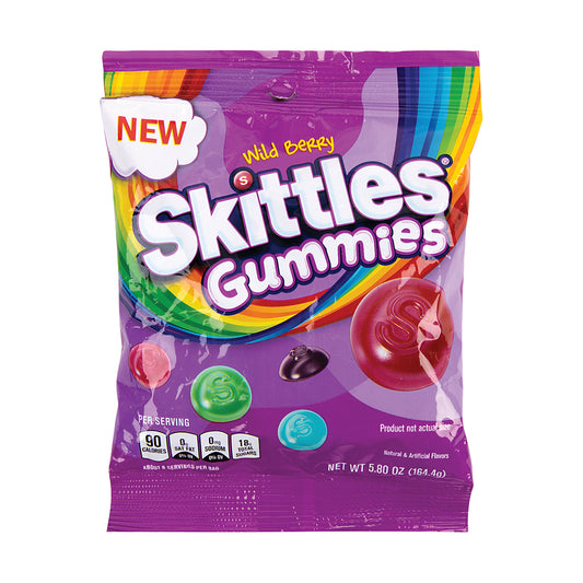 Skittles Gummies Wild Berry 5.8oz Peg Bag single