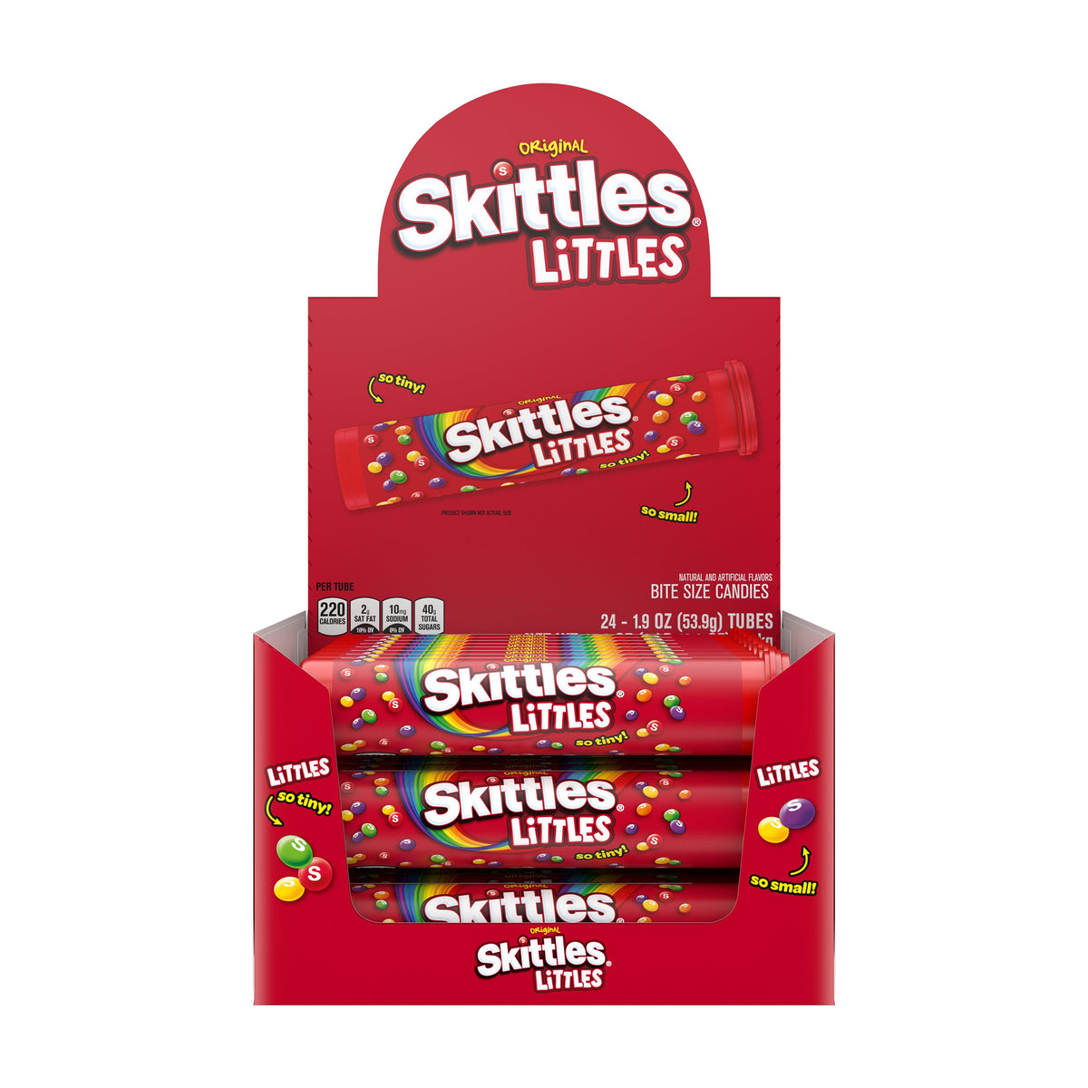 Skittles Littles Original Mega Tube 1.9oz box