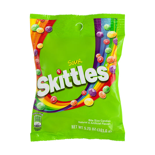 Skittles Sour 5.7oz Peg Bags single