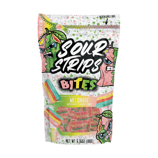 Sour Strips Bites Melonade 6.35oz Peg Bag