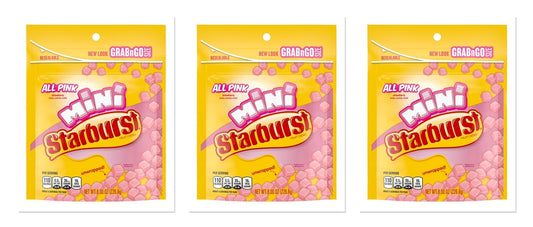Starburst Minis All Pink 8oz Pouch 3-Pack