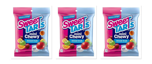SweeTARTS Mini Chewy 6oz Peg Bag 3-Pack